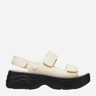 Sandały damskie Crocs Skyline Sandal W CR208183-VABK 36-37 (W6) 22 cm Biały/Czarny (196265320110) - Sandały damskie - miniaturka - grafika 1