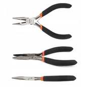 Kombinerki i obcęgi - Polax Szczypce wydłużone proste mini 125mm - miniaturka - grafika 1