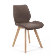 Krzesła - 4x krzesło tapicerowane materiałowe SJ.0159 Brązowe - miniaturka - grafika 1