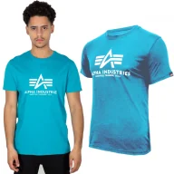 Odzież taktyczna i umundurowanie - Koszulka Alpha Industries Basic 100501 576 - Błękitna 3XL - miniaturka - grafika 1