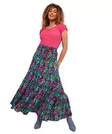 Spódnice - Joe Browns Damska spódnica maxi z kwiatowym ogonem wysoka niska, wielokolorowa, 8, multi, 34 - miniaturka - grafika 1