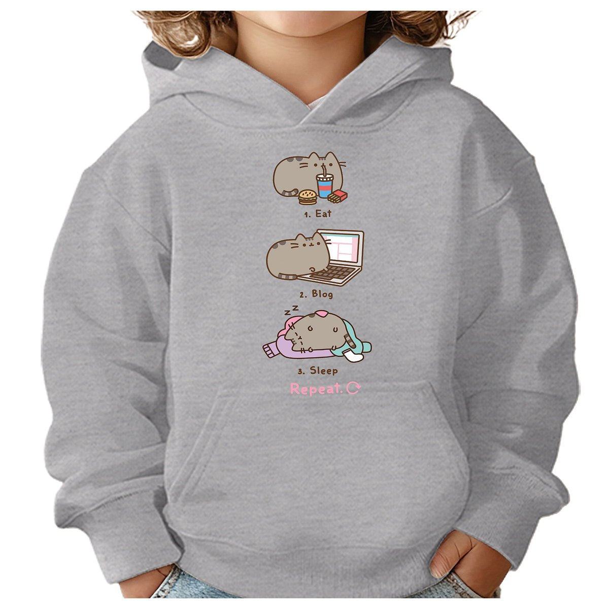 BLUZA DZIECIĘCA PUSHEEN KOT 134-140 DLA DZIEWCZYNKI CHŁOPCA PREZENT