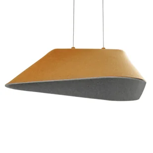 Zwieszana lampa Carbon P0569 Maxlight LED 8W 3000K do salonu żółta szara - Lampy sufitowe - miniaturka - grafika 1