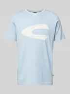 Koszulki męskie - T-shirt z detalem z logo - miniaturka - grafika 1