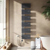 Ogrzewanie przenośne - EMKE Grzejnik elektryczny łazienkowy 160x40cm - Inteligentne Sterowanie z Programatorem Tygodniowym w Aplikacji - 800W - Matowy Antracyt - miniaturka - grafika 1