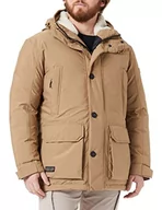 Kurtki męskie - camel active TeXXXactive® męska kurtka funkcyjna z poliestru pochodzącego z recyklingu, wood, 106 - miniaturka - grafika 1