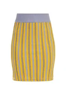 Spódnice - faina Damska dzianinowa mini spódnica 11026973, liliowa wielokolorowa, L, bez Multicolor, L - miniaturka - grafika 1