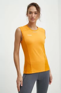 Koszulki sportowe damskie - Mammut top funkcyjny Aenergy FL kolor pomarańczowy - grafika 1