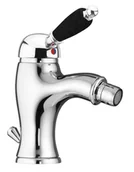 Baterie bidetowe - Sapho Kirké Black - Bateria bidetowa z wylewką,, chrom KI03NC - miniaturka - grafika 1