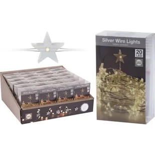 Lampki choinkowe Micro LED 20 ciepły biały kształty - Oświetlenie świąteczne - miniaturka - grafika 1