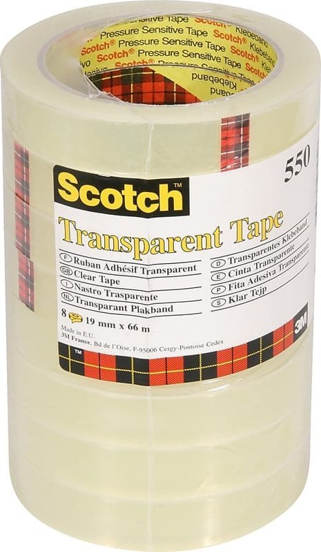 Scotch Taśma biurowa Scotch 550 19mm/66m transparentna 8