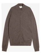 Swetry męskie - Perfect Cashmere Kaszmirowy kardigan "Jules" w kolorze szarobrązowym - miniaturka - grafika 1