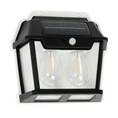 Lampy ogrodowe - Kinkiet zewnętrzny solarny ELIGHT Filo EKO0731 Czarny - miniaturka - grafika 1