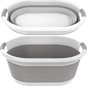 Kosze na bieliznę - Miska Silikonowa Składana 30 l Kosz na Pranie Składany Wanienka dla Dziecka - miniaturka - grafika 1