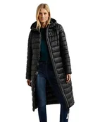 Płaszcze damskie - Cecil Damski płaszcz pikowany, długi, czarny, XXL - miniaturka - grafika 1