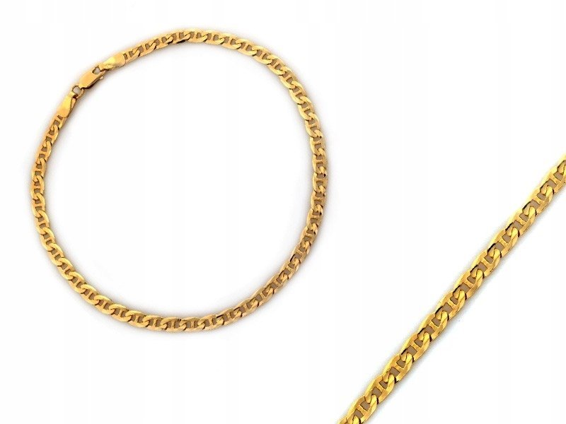 Bransoletka złota łańcuszkowa MĘSKA 585 marina 3.5mm r21 GUCCI 4.21g