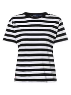 Koszulki i topy damskie - Polo Ralph Lauren - T-shirt damski, czarny|biały - miniaturka - grafika 1