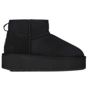 Botki damskie - Buty Emu Australia Stinger Micro Flatform W13082BLAK - czarne - miniaturka - grafika 1