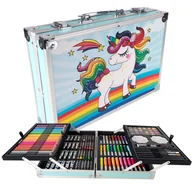Kredki, ołówki, pastele i pisaki - Zestaw Artystyczny Walizka do Rysowania Malowania Kredki Mazaki Farby dla Dzieci - miniaturka - grafika 1