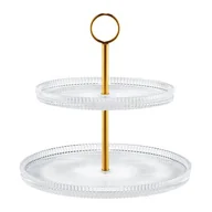 Tace i patery - Szklana patera 2-poziomowa - miniaturka - grafika 1
