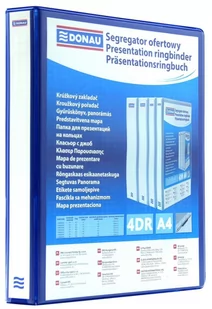 Donau Segregator ofertowy PP, A4/4RD/40, niebieski 2788404PL-10 - Segregatory - miniaturka - grafika 1