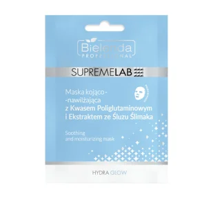 Bielenda Professional SupremeLab Hydra Glow kojąco-nawilżająca maska na tkaninie - Maseczki do twarzy - miniaturka - grafika 1