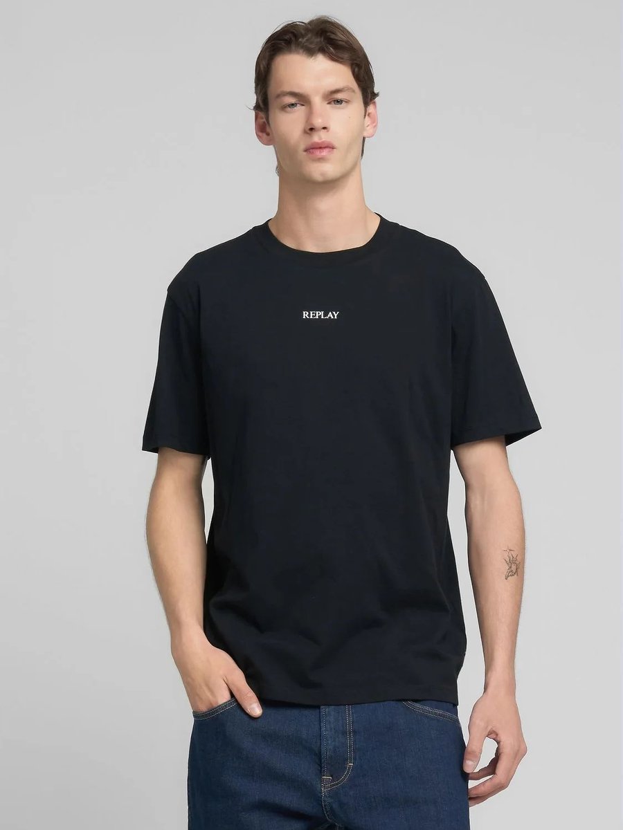 t-shirt uomo replay m3098.2660 098 black