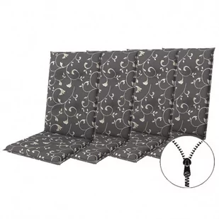 LIVING 2097 wysoki - zestaw 4 poduszek na krzesła i fotel zapinany na zamek - Poduszki ogrodowe - miniaturka - grafika 1