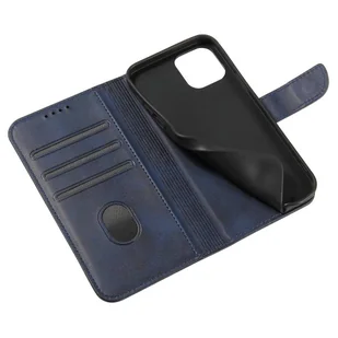 Magnet Case elegancki futerał etui pokrowiec z klapką i funkcją podstawki iPhone 12 Pro Max niebieski - Etui i futerały do telefonów - miniaturka - grafika 7