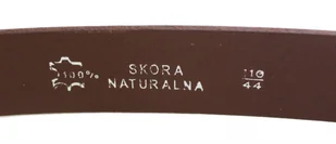 Wizytowy Pasek Skórzany 35 mm COMPLEX (PL) KONIAKOWY Pełna Klamra AUTOMAT/SAMOZACISK Garnitur SREBRNA ASZ35/KASZ32 - Paski Wizytowy Pasek Skórzany 35 mm COMPLEX (PL) KONIAKOWY Pełna Klamra AUTOMAT/SAMOZACISK Garnitur SREBRNA ASZ35/KASZ32 - Paski - miniaturka - grafika 5