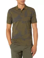 Koszulki męskie - G-STAR RAW Męska koszulka polo Dunda Slim Allover, Wielokolorowy (Dark Olive Line Camo D22252-c335-g153), XL - miniaturka - grafika 1