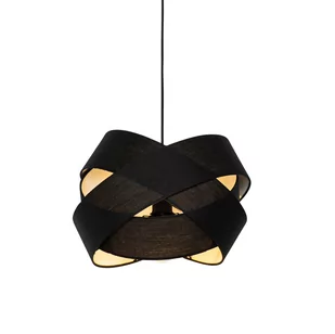 QAZQA Nowoczesna lampa wisząca czarna - Tkanina - Lampy sufitowe - miniaturka - grafika 1