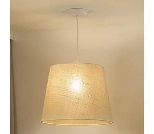 Duolla - Żyrandol na lince YUTE 1xE27/15W/230V śr. 38 cm szary - Lampy sufitowe - miniaturka - grafika 1