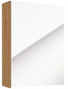 Szafka łazenkowa z lustrem 60x50x15cm wisząca wąska dąb craft Salsa - Szafki łazienkowe - miniaturka - grafika 1