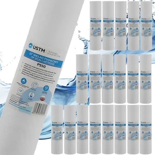 20 szt filtry wkłady do filtracji wody 10" piankowy 50 MIKRON USTM - Wkłady filtrujące - miniaturka - grafika 1