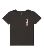 Koszulki dla dziewczynek - Roxy Koszulka dziewczęca z krótkim rękawem Day And Night - miniaturka - grafika 1