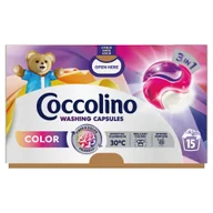 Środki do prania - Coccolino Kapsułki 3w1 do prania kolorowych tkanin 259,5 g (15 prań) - miniaturka - grafika 1