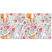 Podkładki na biurko - Podkładka mata ochrona biurka Lis i królik 120x60cm, Dywanomat - miniaturka - grafika 1