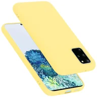 Etui i futerały do telefonów - Pokrowiec Do Samsung Galaxy S20 PLUS Etui w LIQUID ŻÓŁTY TPU Silikon Case Cover Obudowa Ochronny Cadorabo - miniaturka - grafika 1