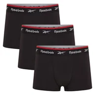 Majtki męskie - Bielizna męska Reebok C82603PKA SPORTS TRUNK REDGRAVE Czarna - miniaturka - grafika 1