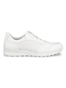 Ecco Skórzane sneakersy "CS25" w kolorze białym - Trampki męskie - miniaturka - grafika 1
