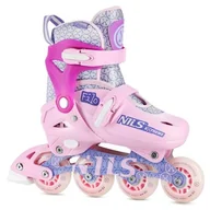 Rolki - Rolki NILS EXTREME NA13102 ( 34-37) Różowy - miniaturka - grafika 1