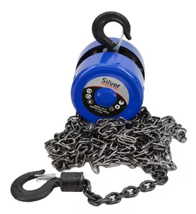 PRZYCIĄGARKA ŁAŃCUCHOWA  1T x 2,5m/SILVER - Wciągarki - miniaturka - grafika 1