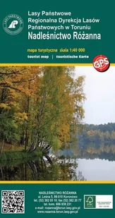 Laminowana mapa Nadleśnictwo Różanna - Mapy i plansze edukacyjne - miniaturka - grafika 1