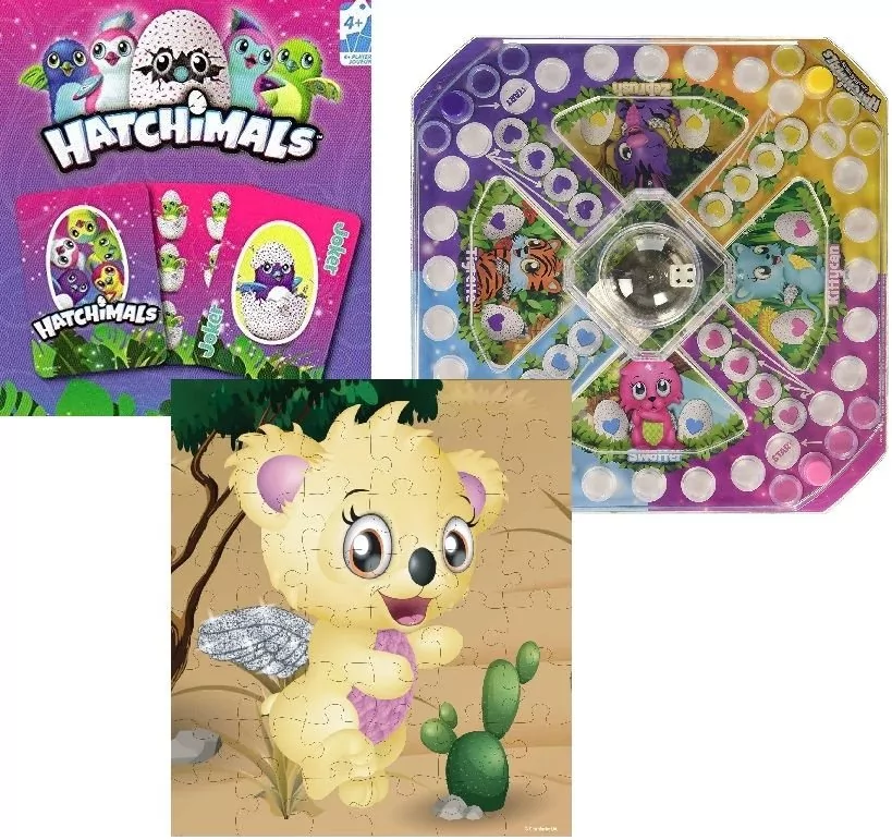 Hatchimals, zestaw gier z puzzlami