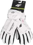 Rękawice narciarskie - 4f Rękawice narciarskie damskie 4F FNK F106 białe 4FWAW23AFGLF106 10S XL - miniaturka - grafika 1