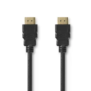 Nedis CVGP34050BK10 kabel HDMI 1 m HDMI Typu A (Standard) Czarny - Kable - miniaturka - grafika 1