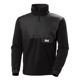 Męski Polar HELLY HANSEN YU 1/2 ZIP FLEECE 53779_991 – Czarny - Bluzy męskie - miniaturka - grafika 1