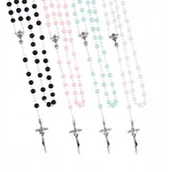 Różańce - Różaniec do Pierwszej Komunii pastelowy kolorowy - miniaturka - grafika 1