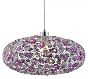 Candellux Zwis kryształowa LAMPA wisząca OPRAWA nowoczesna CRISTY 31-92635 chrom Fioletowy - Lampy sufitowe - miniaturka - grafika 1